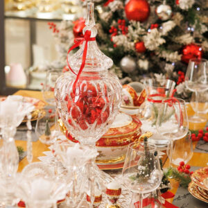 Âu pha lê nắp cao Bohemia Crystal 55cm