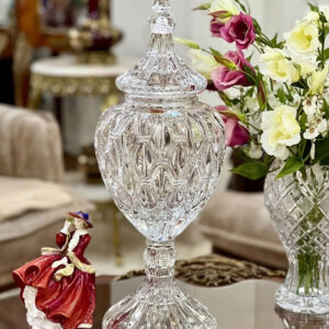 Âu pha lê nắp cao Bohemia Crystal 55cm