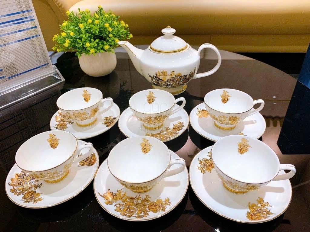 bo-am-chen-tra-va-ke-banh-su-xuong-imperial-hoa-cuc (5) Bộ ấm chén trà và kệ bánh sứ xương Imperial Hoa Cúc