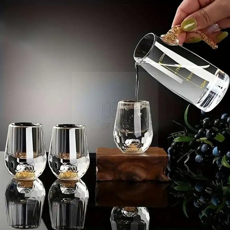 bo-chen-ruou-pha-le-mat-trau-vang-24k (6) Bộ chén rượu pha lê mắt trâu vàng 24K