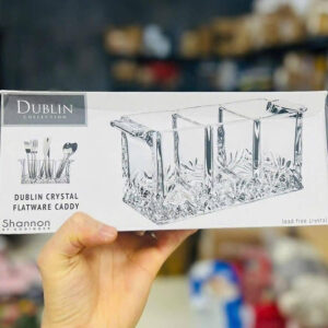 Caddy đựng dao dĩa pha lê 3 ngăn Dublin