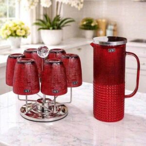 Set 6 cốc thủy tinh pha lê IRRIS 08T 340ml và bình nước IRRIS DE 1,5L