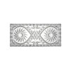 Khay pha lê Bohemia chữ nhật 40 x 17cm