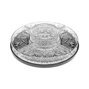 Khay pha lê chia ô Godinger Dublin Lazy Susan