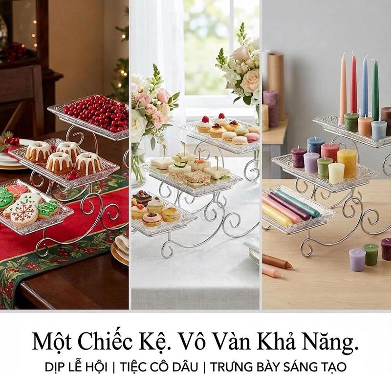 khay-pha-le-chu-nhat-3-tang-goldinger-dublin (5) Khay pha lê chữ nhật 3 tầng Goldinger Dublin