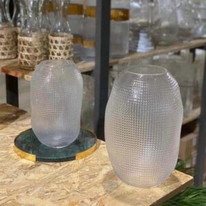 Lọ hoa Olive họa tiết chấm bi