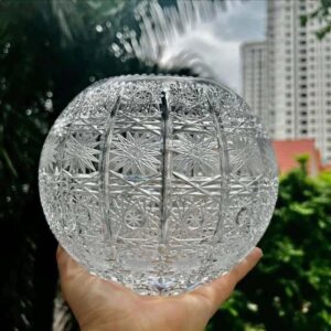 Lọ hoa pha lê Bohemia M57 hình cầu