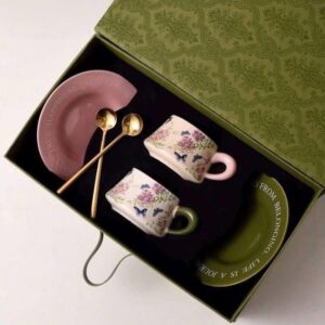 Set 2 tách trà chiều cao cấp UK