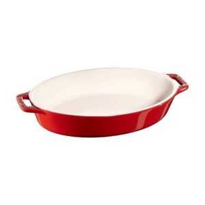 Set 3 khay gốm oval bỏ lò Staub
