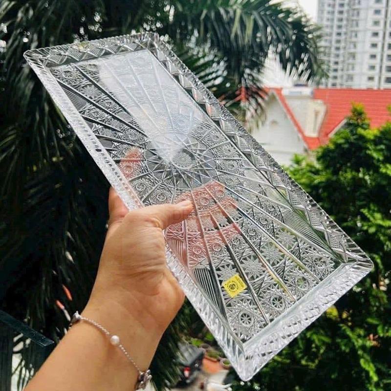 set-3-tho-pha-le-mai-bohemia-dia-chu-nhat-40x17cm (8) Set 3 thố pha lê mài Bohemia + đĩa chữ nhật 40x17cm