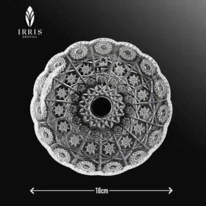 Set 7 đĩa thủy tinh họa tiết mài handmade Irris DE