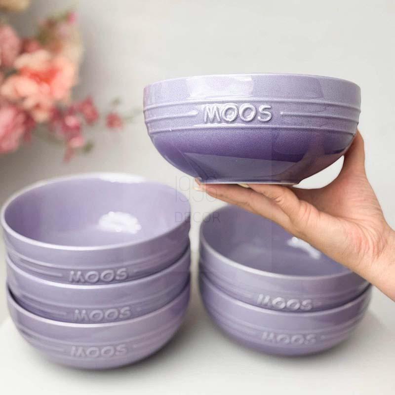 set-bat-com-bat-pho-dia-su-moos-don-sac (4) Set 6 bát cơm, 6 bát phở, 6 đĩa sứ Moos đơn sắc
