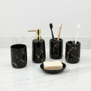 Set nhà tắm vân đá Marble 6 món
