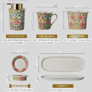 Set phụ kiện nhà tắm full 6 món