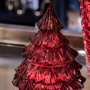 Thố pha lê hình cây thông Noel Tree Bohemia