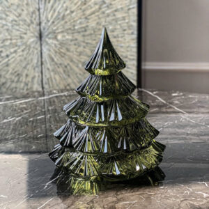 Thố pha lê hình cây thông Noel Tree Bohemia