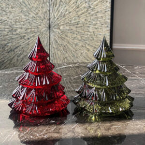 Thố pha lê hình cây thông Noel Tree Bohemia