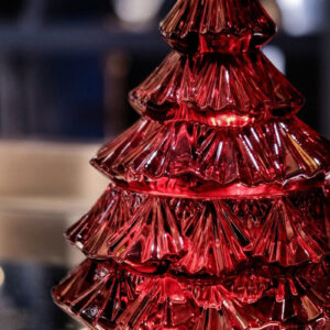 Thố pha lê hình cây thông Noel Tree Bohemia