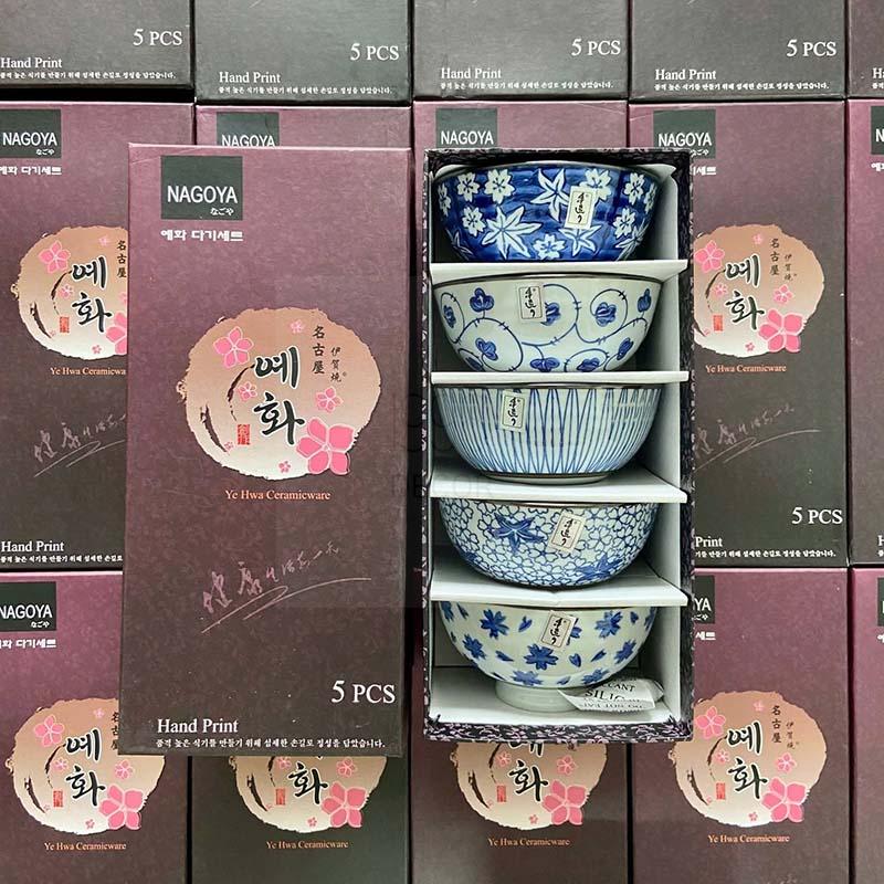bo-5-bat-gom-su-ve-tay-nagoya-nhat-ban (3) Bộ 5 bát gốm sứ vẽ tay Nagoya Nhật Bản
