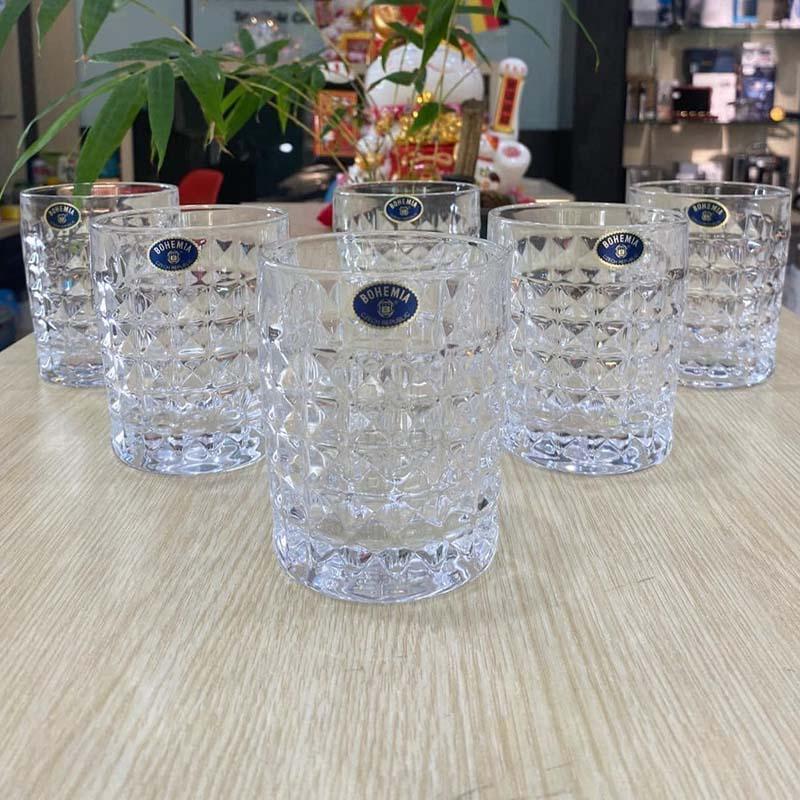 Bộ 6 cốc pha lê Bohemia Diamond 230ml
