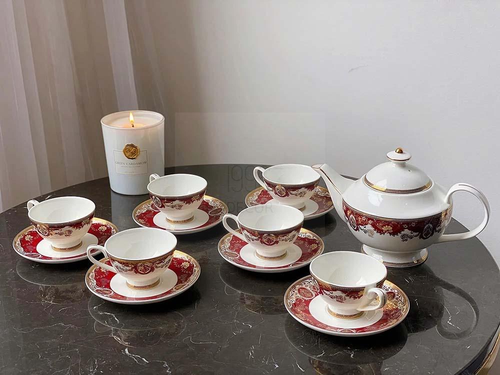 bo-am-chen-tra-va-ke-banh-su-xuong-imperial-do (4) Bộ ấm chén trà và kệ bánh sứ xương Imperial đỏ