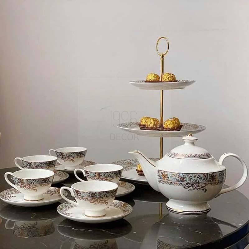 bo-am-chen-tra-va-ke-banh-su-xuong-imperial-xanh-ngoc (1) Bộ ấm chén trà và kệ bánh sứ xương Imperial xanh ngọc dây vàng