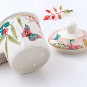 Bộ ấm trà sứ xương Floris 10 món