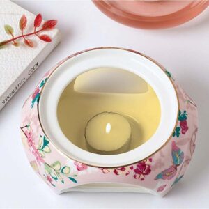 Bộ ấm trà sứ xương Floris 10 món