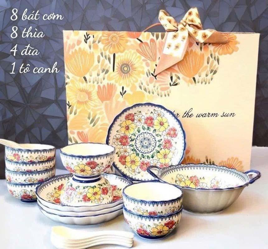bo-bat-an-hoa-van-nghe-thuat-29-mon (2) Bộ bát ăn hoa văn nghệ thuật 29 món
