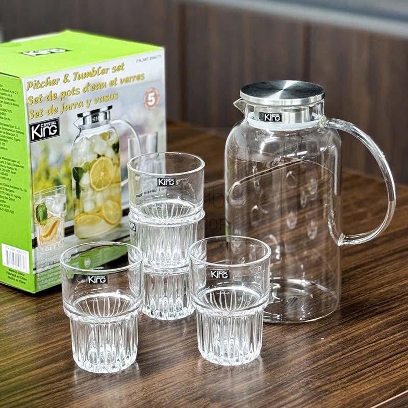 bo-binh-nuoc-va-4-coc-thuy-tinh-king-crystal (6) Bộ bình nước và 4 cốc thủy tinh King Crystal