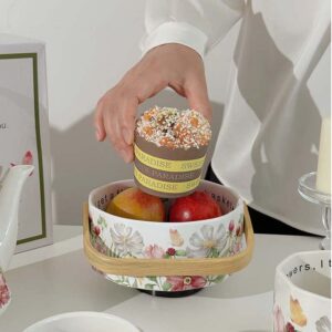 Bộ sứ hoa mùa xuân Vintage cao cấp