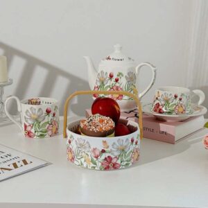 Bộ sứ hoa mùa xuân Vintage cao cấp