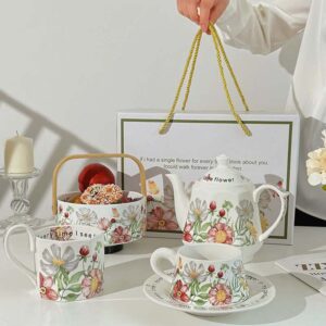 Bộ sứ hoa mùa xuân Vintage cao cấp