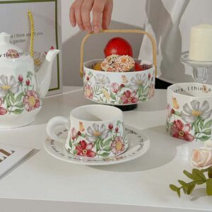 Bộ sứ hoa mùa xuân Vintage cao cấp