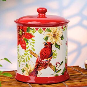 Hũ sứ Magrace hình chim chào mào đỏ 3L