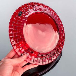 Set 12 bát đĩa thủy tinh pha lê màu IRRIS DE