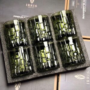 Set 6 cốc Charm Bossa đế trụ Irris 04T 310ml