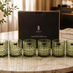 Set 6 cốc Charm Bossa đế trụ Irris 04T 310ml