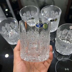 Set 6 cốc pha lê mài Bohemia M57 320ml