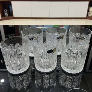 Set 6 cốc pha lê mài Bohemia M57 320ml