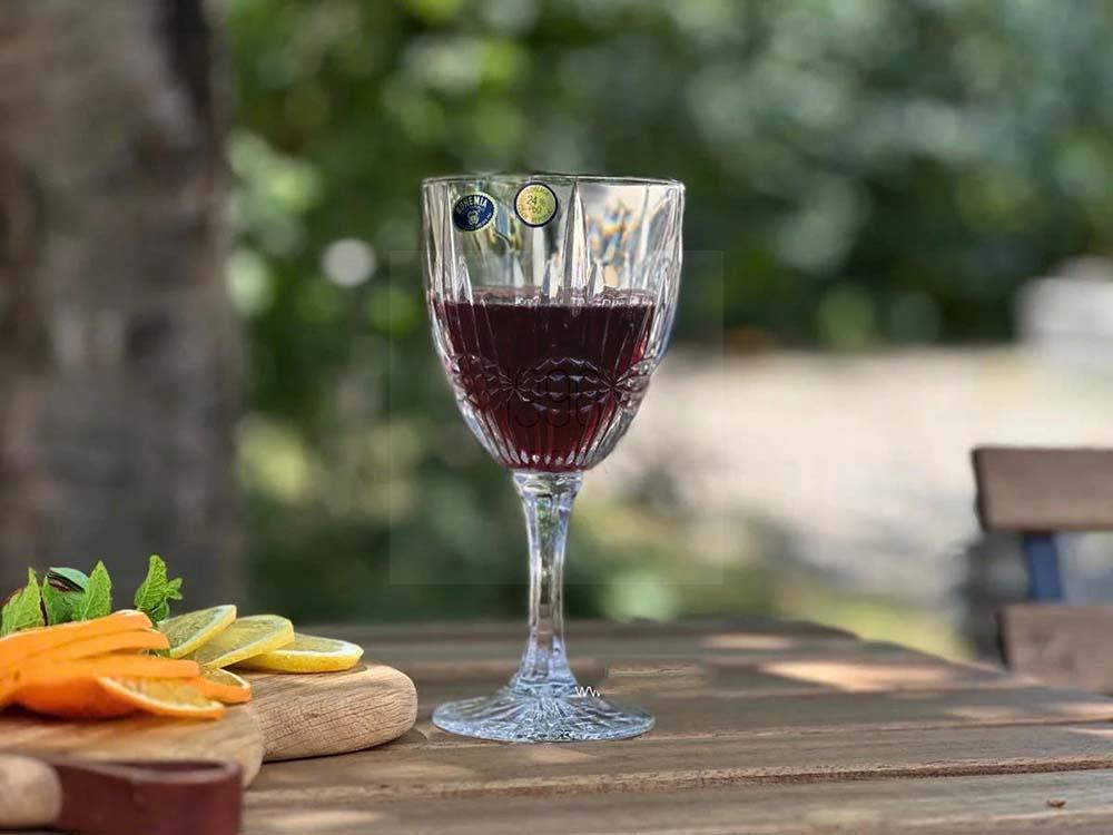 Set 6 ly pha lê Bohemia Vibes 380ml
