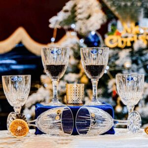 Set 6 ly pha lê Bohemia Vibes 380ml