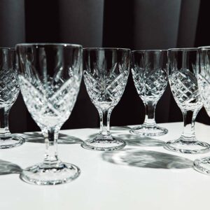 Set 6 ly pha lê Killarney Crystal 105ml