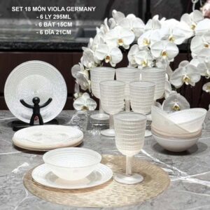 Set bát đĩa Viola 18 món