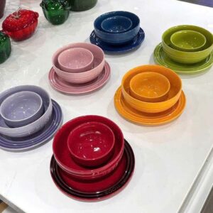 Set sứ cầu vồng Moos: 6 bát cơm, 6 bát phở, 6 đĩa phẳng